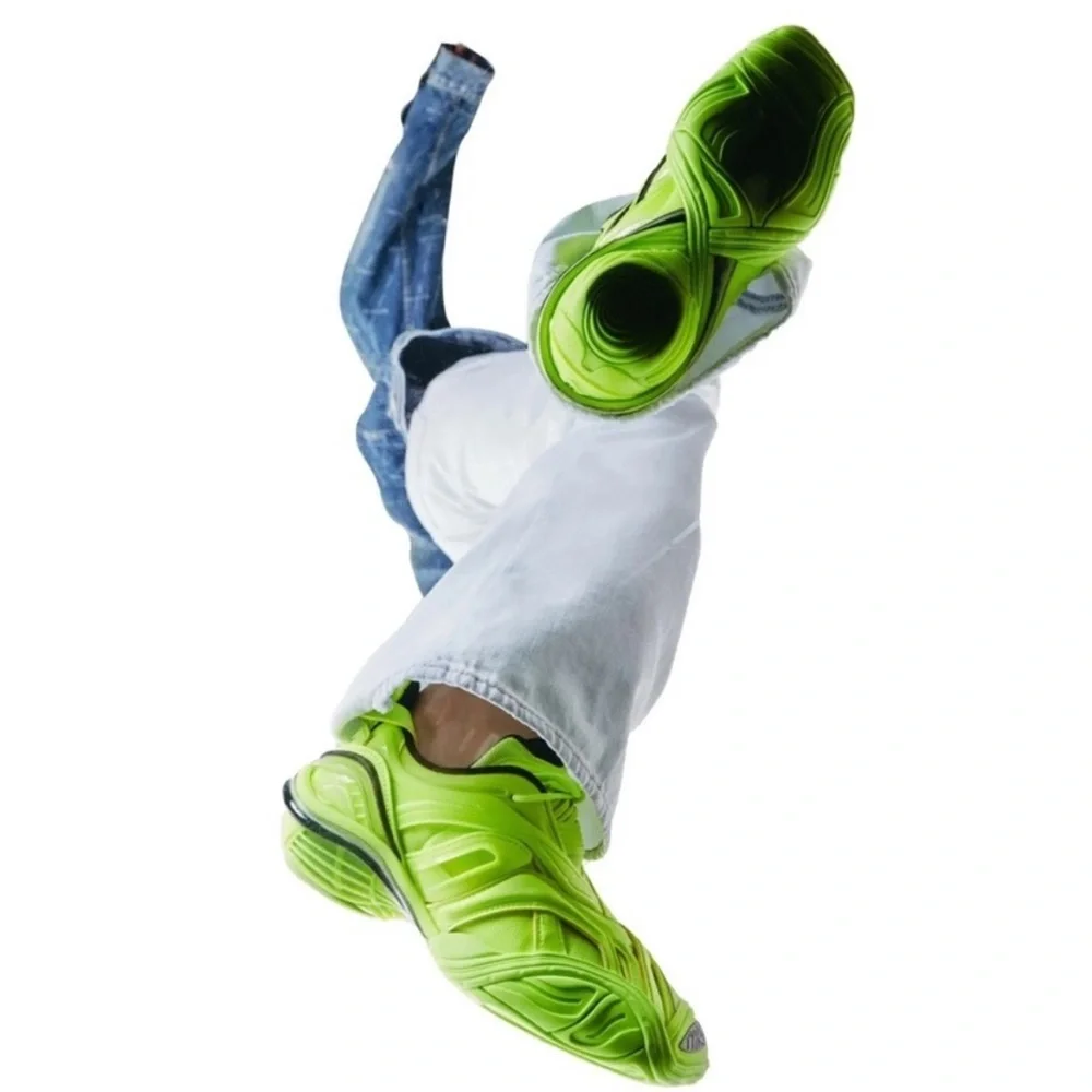 Balenciaga Tyrex Sneakers in Neon Yellow and Black - Picture 14 of 15
